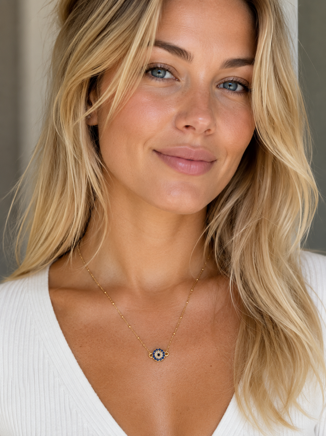 Evil Eye Round Necklace