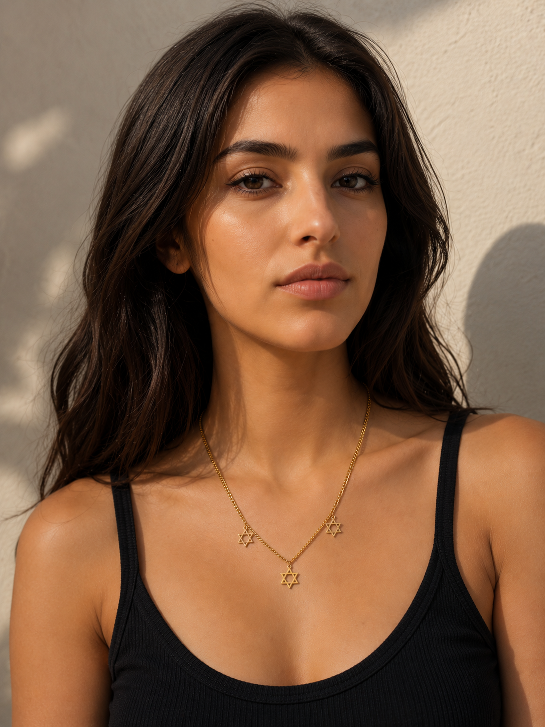 Star David Classic Trio Necklace