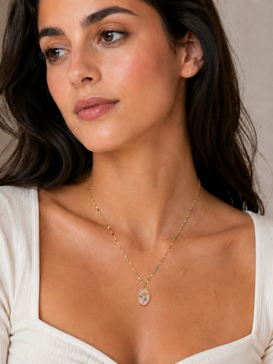 Rose Pink Necklace