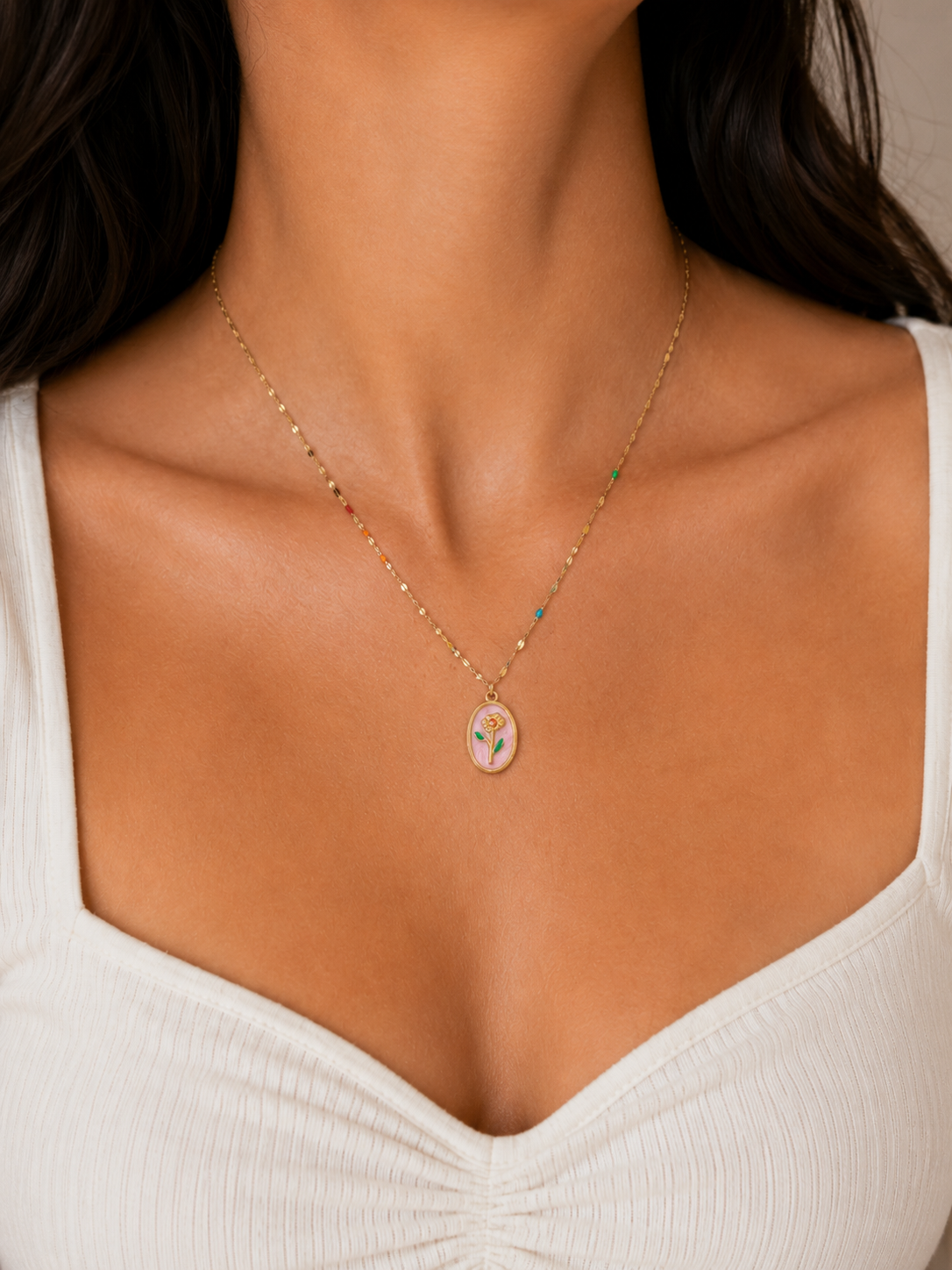 Rose Pink Necklace