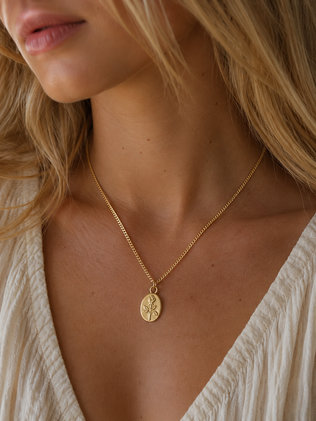 Rose Flower Necklace