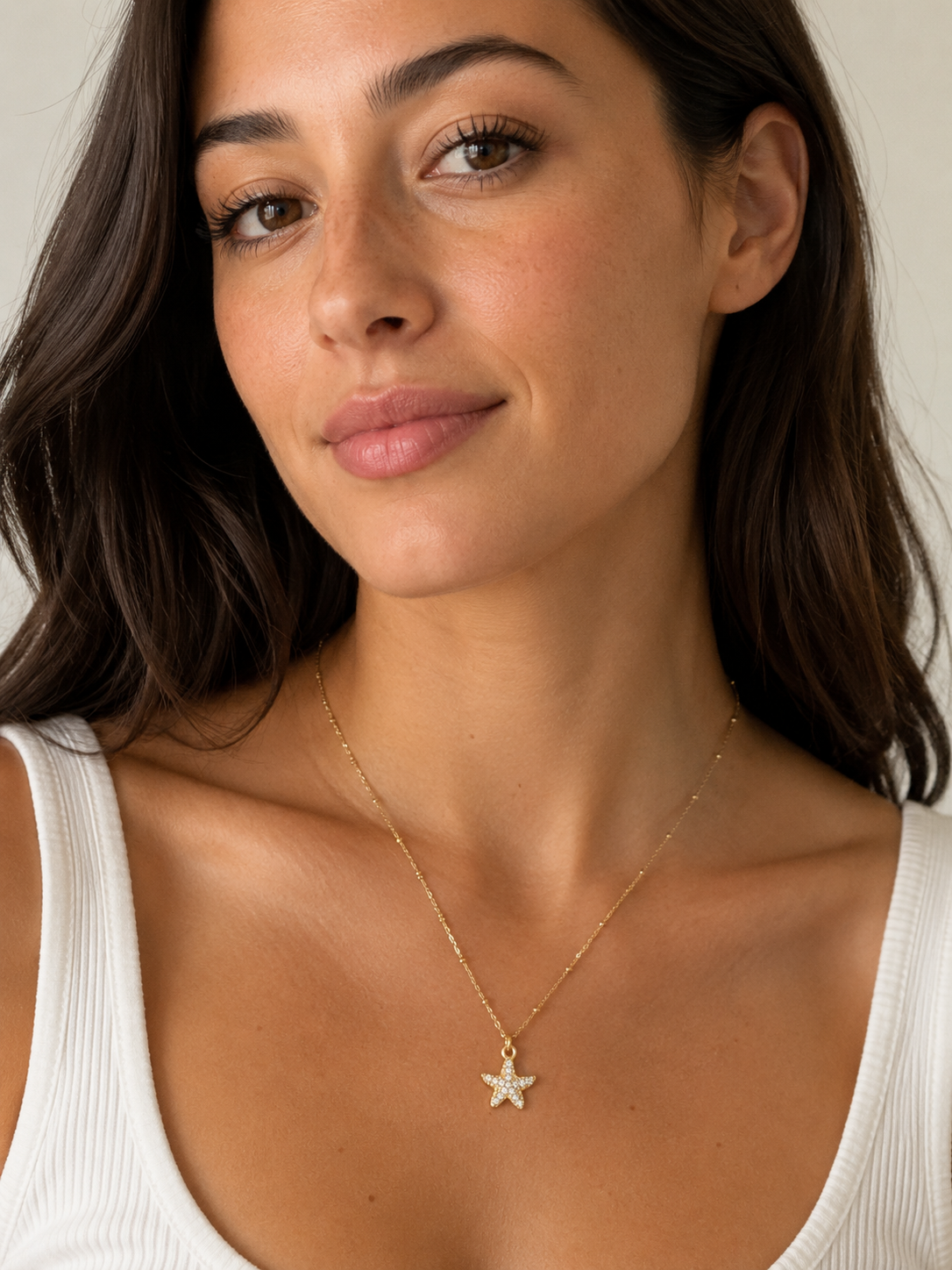 Starfish Zirconia Necklace
