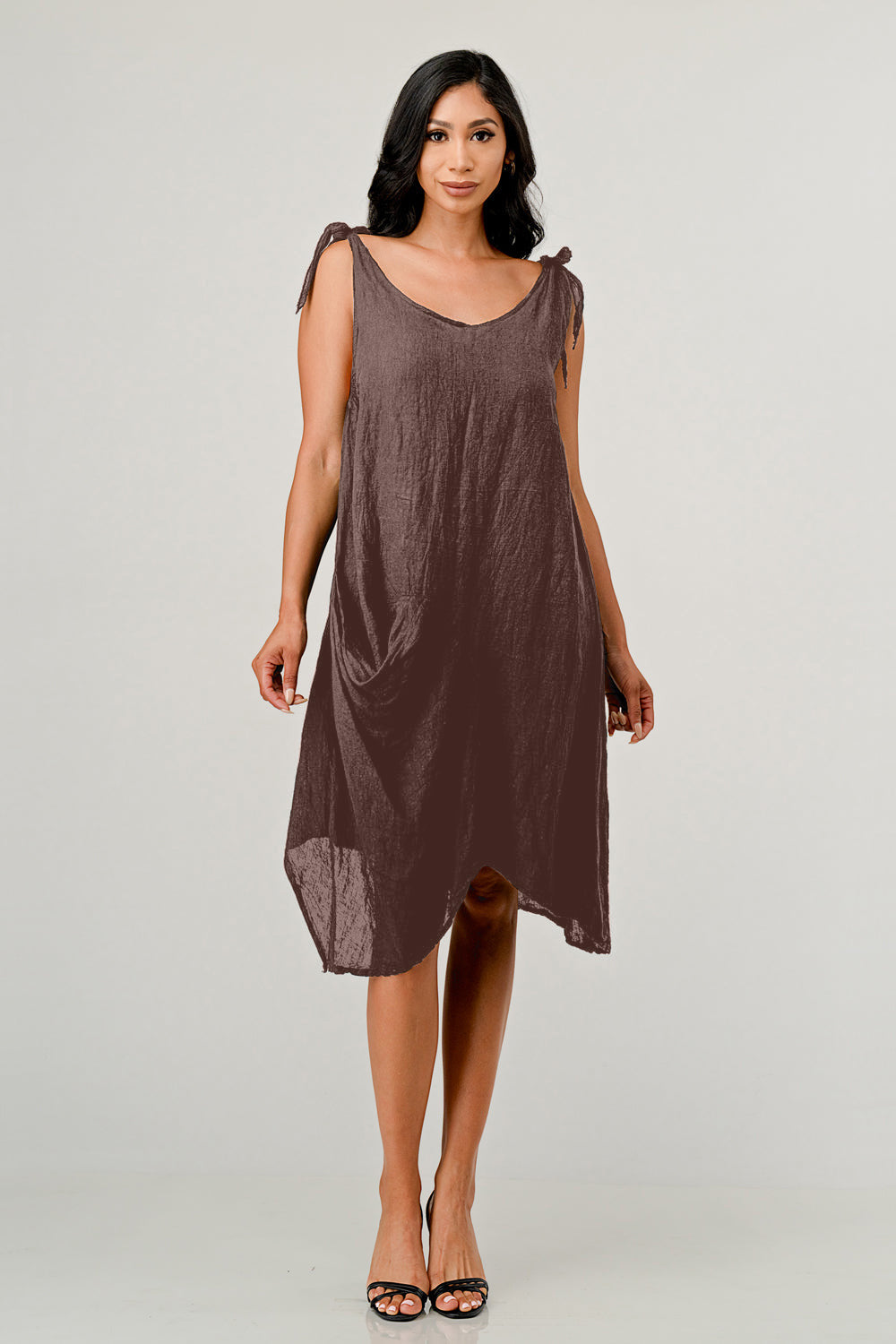 Raw Moda Tie Straps Dress W pocket - Raw Moda