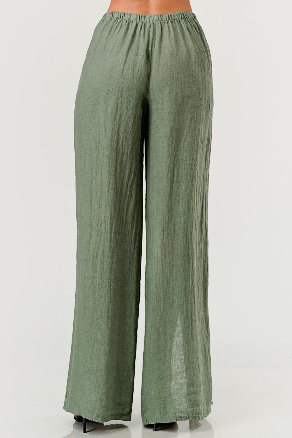 Monika Side Layered Linen Pants Bottom Raw Moda   