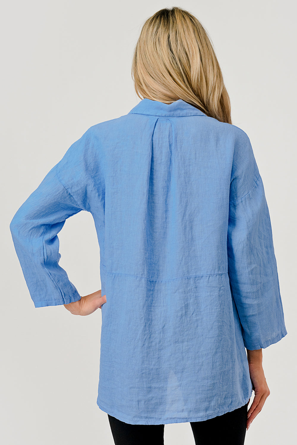 Raw Moda Short Linen Button Shirt - Raw Moda