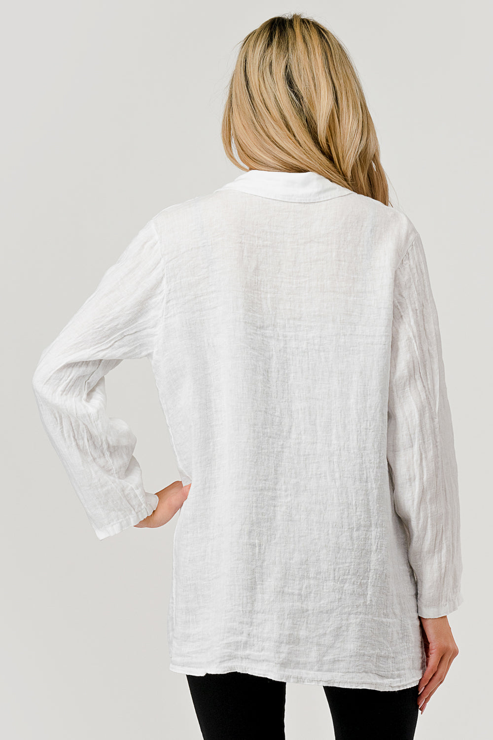 Raw Moda Linen Blazer w Pockets - Raw Moda