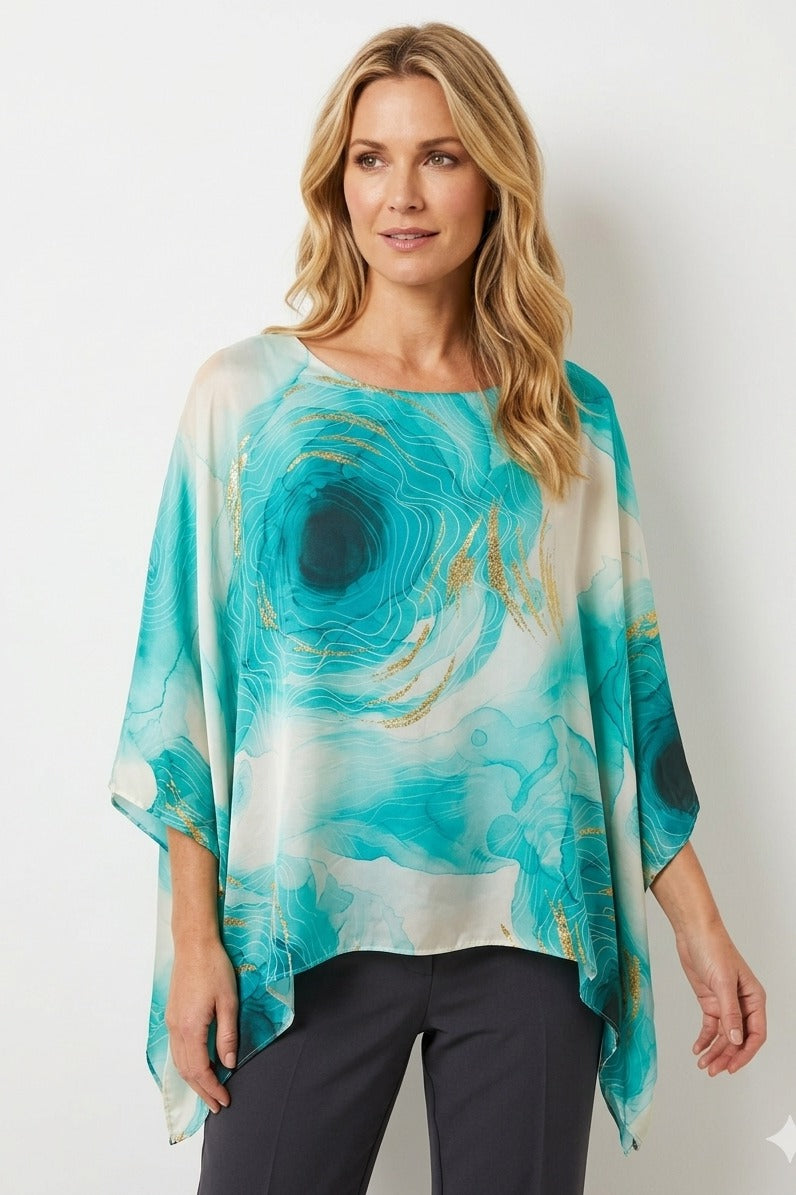 Raw Moda Italian Abstract Fodera Top