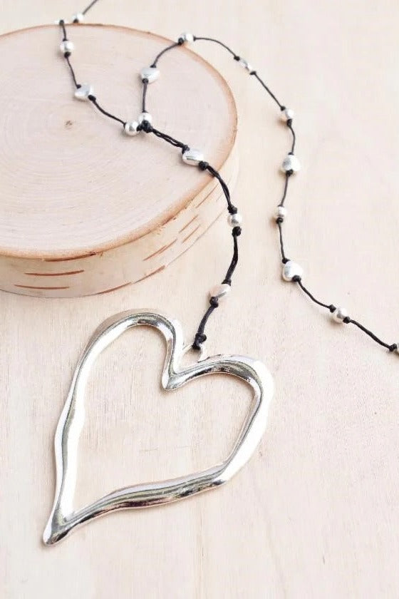 Open Heart Necklace | Raw Moda