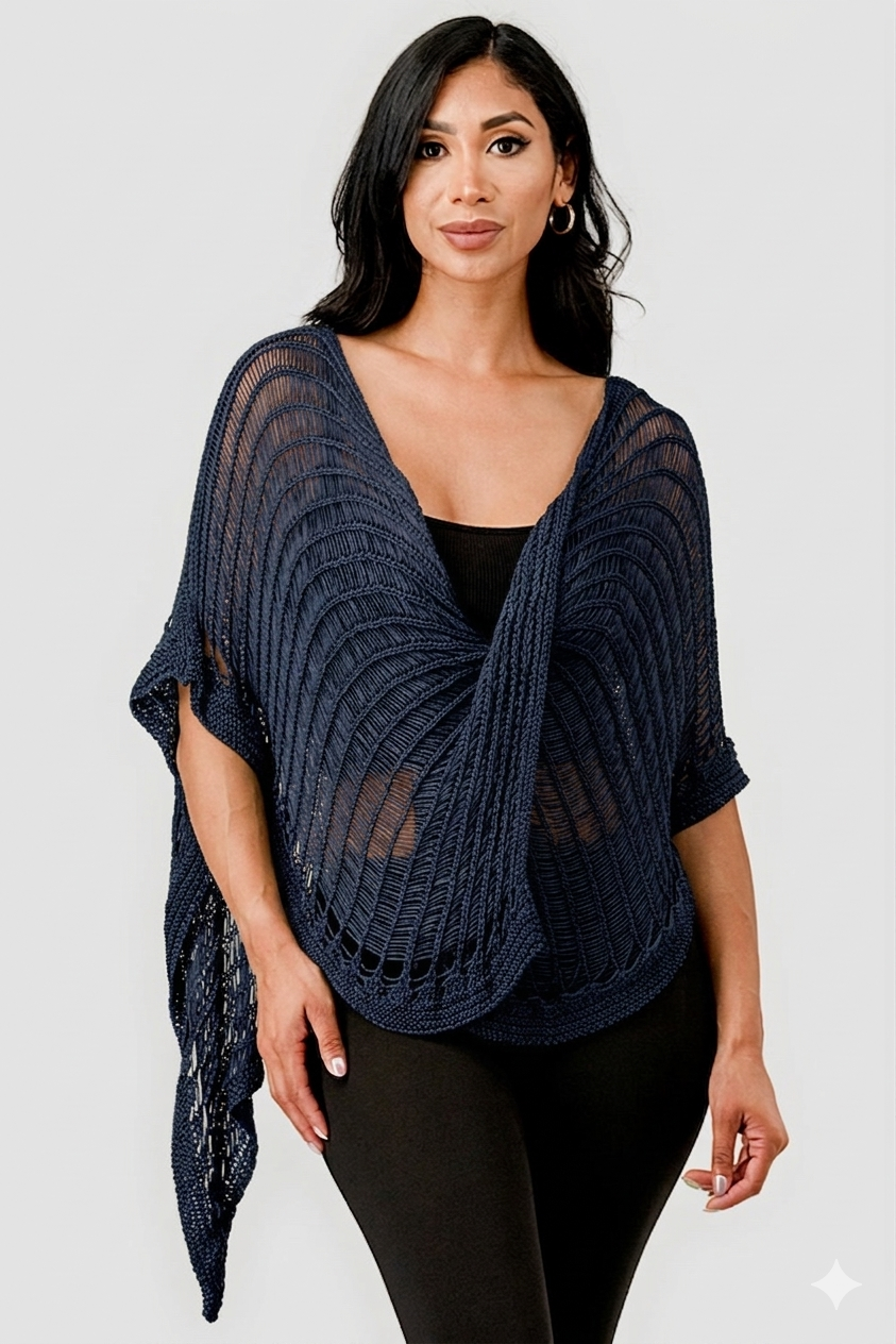 Asymmetric Layered  Crochet Top