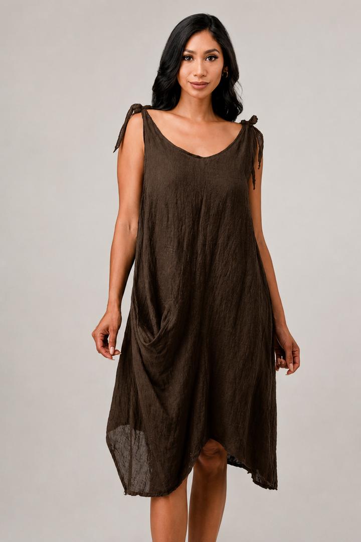 Raw Moda Tie Straps Dress W pocket