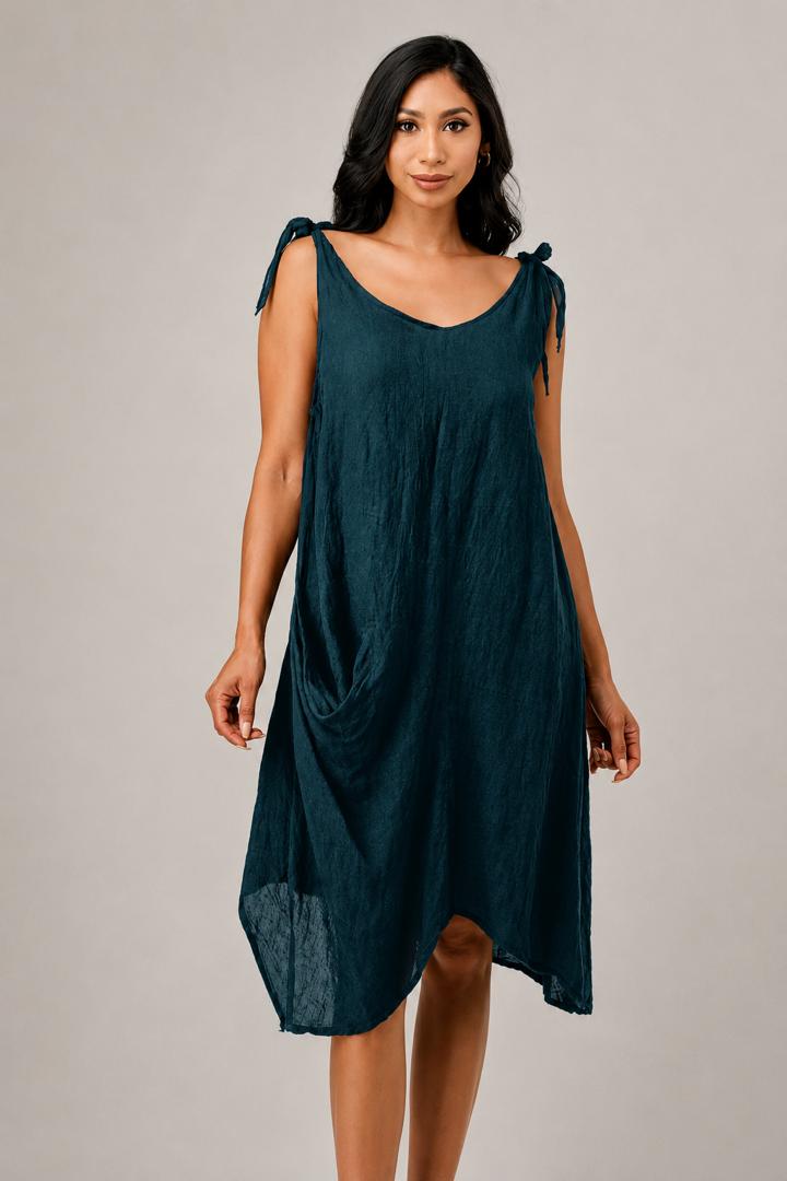 Raw Moda Tie Straps Dress W pocket