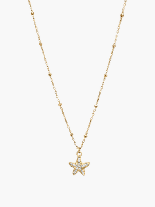 Starfish Zirconia Necklace
