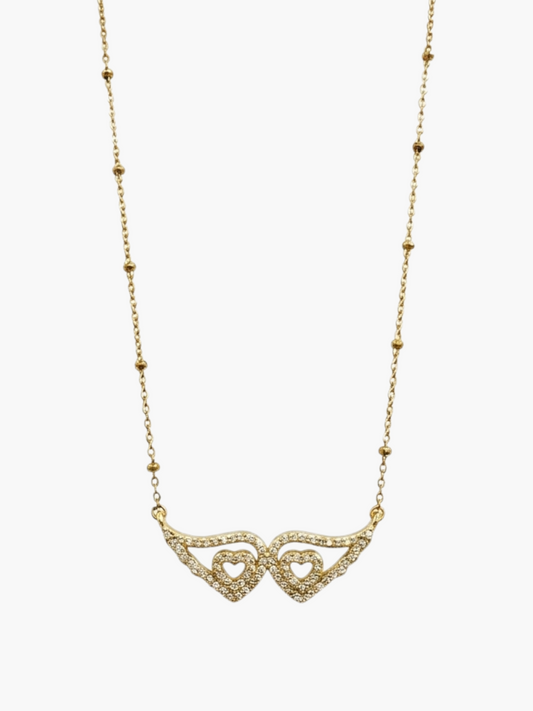 Angel Wings Zirconia Necklace