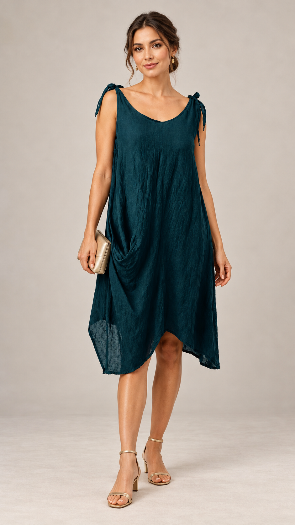 Raw Moda Tie Straps Dress W pocket
