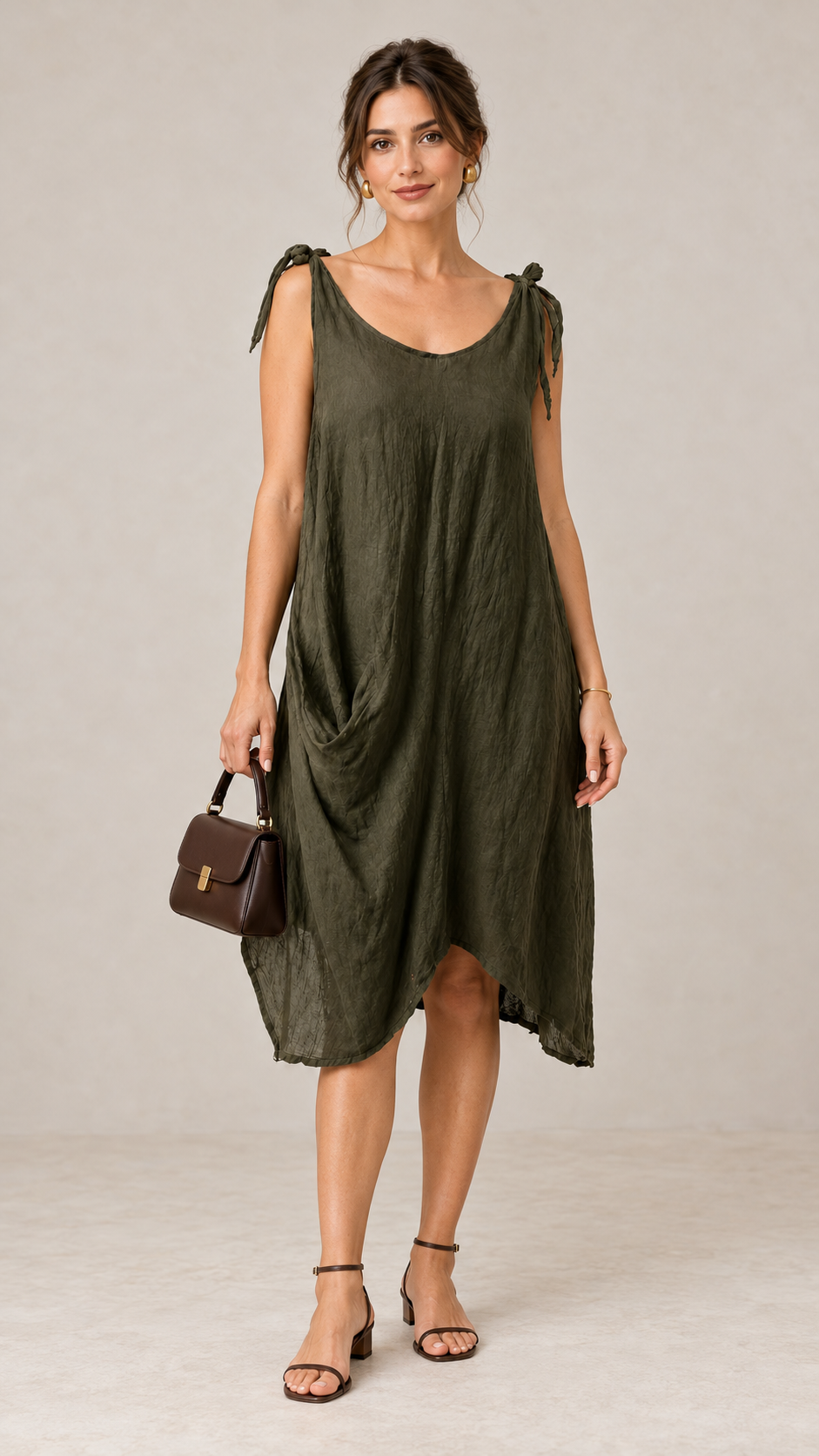 Raw Moda Tie Straps Dress W pocket