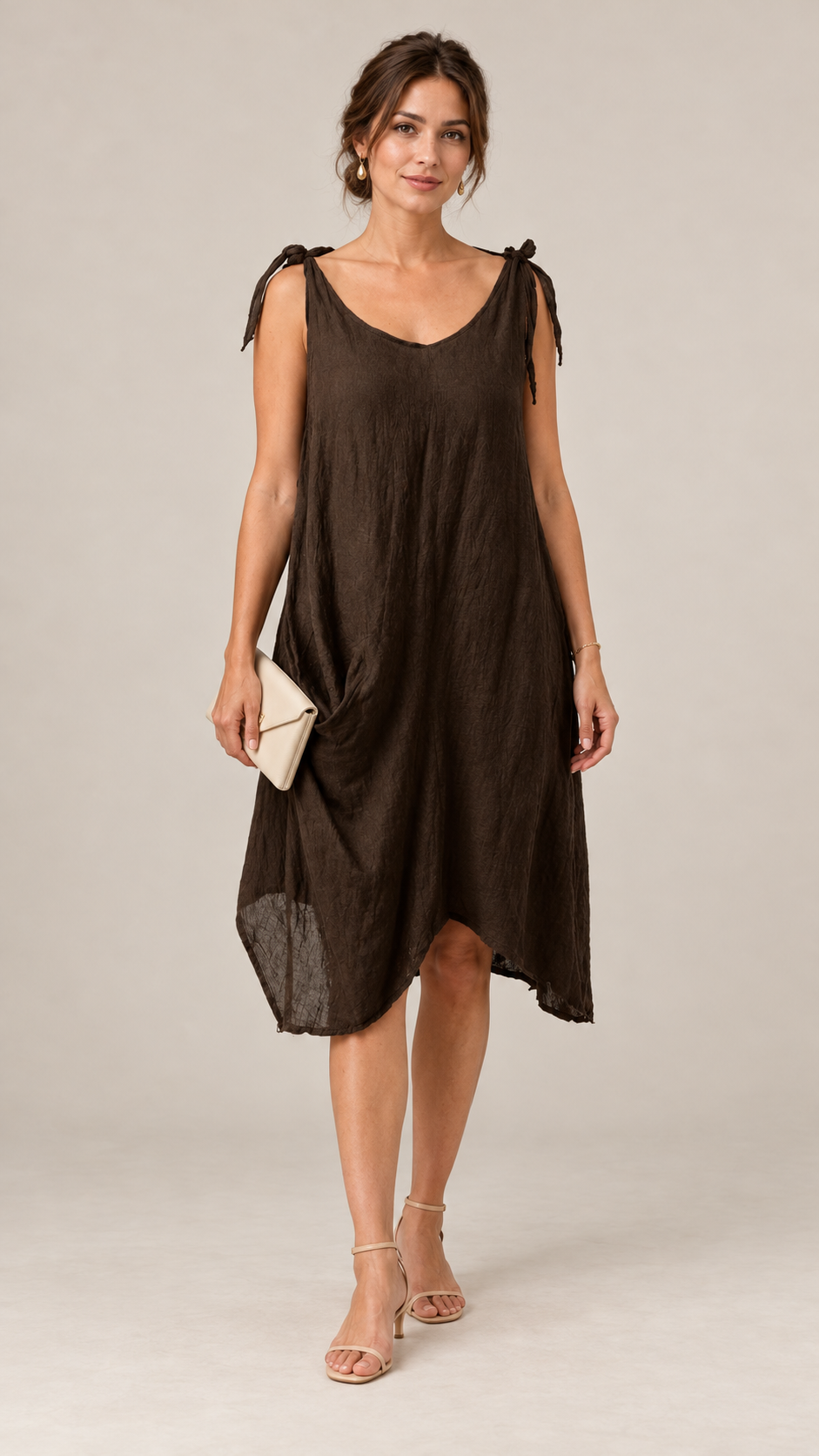 Raw Moda Tie Straps Dress W pocket