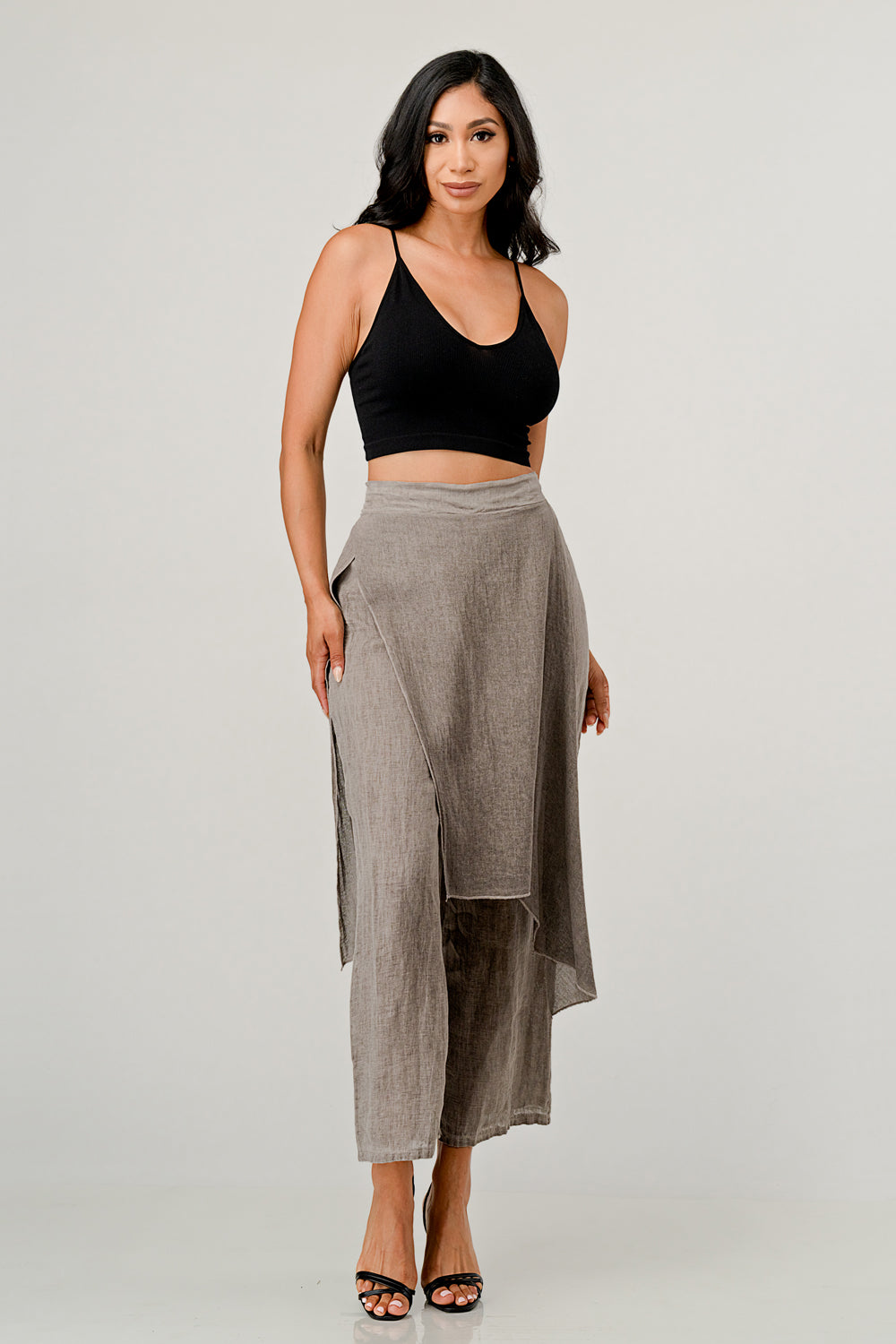 Raw Moda Linen Layered Minna Pants Bottom Raw Moda   