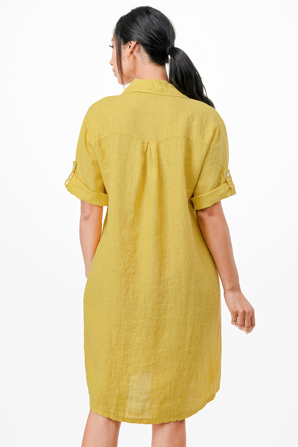 Long Linen Button Shirt Dress Dress Raw Moda   