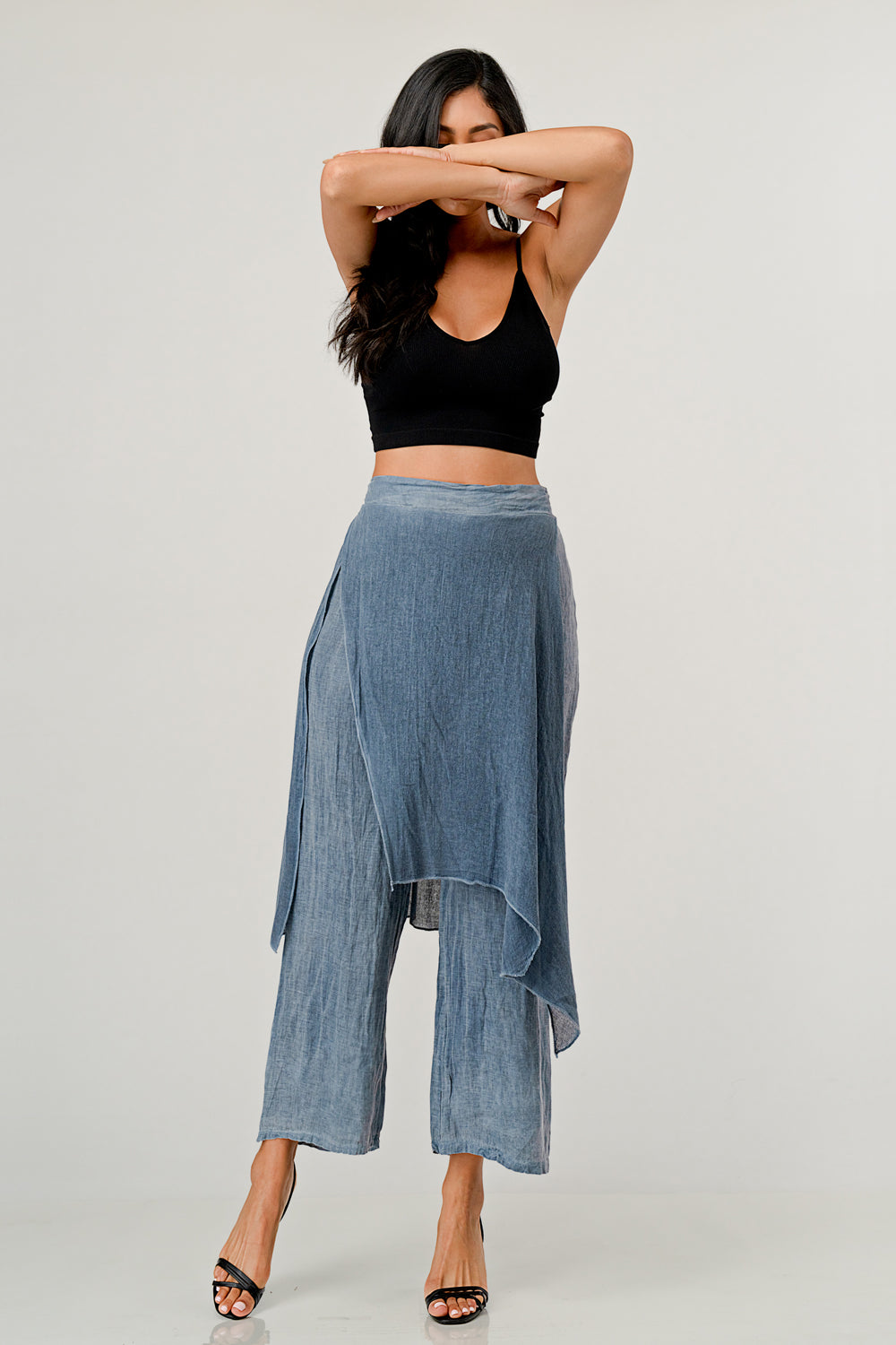 Raw Moda Linen Layered Minna Pants Bottom Raw Moda   