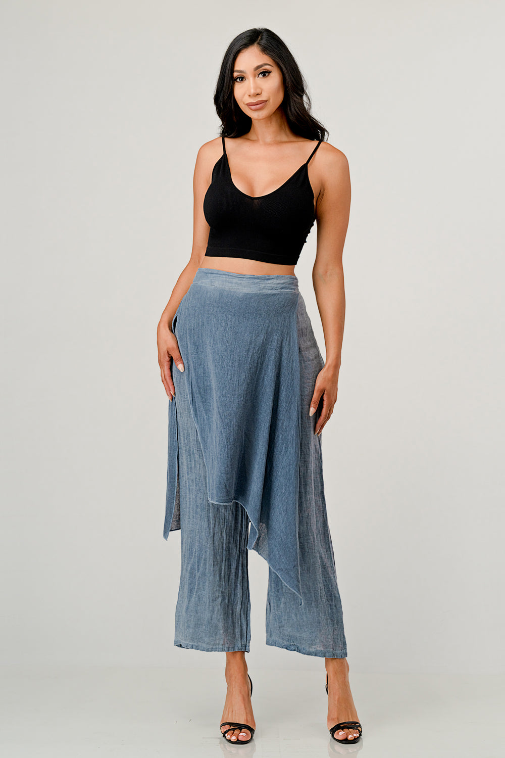 Raw Moda Linen Layered Minna Pants Bottom Raw Moda   