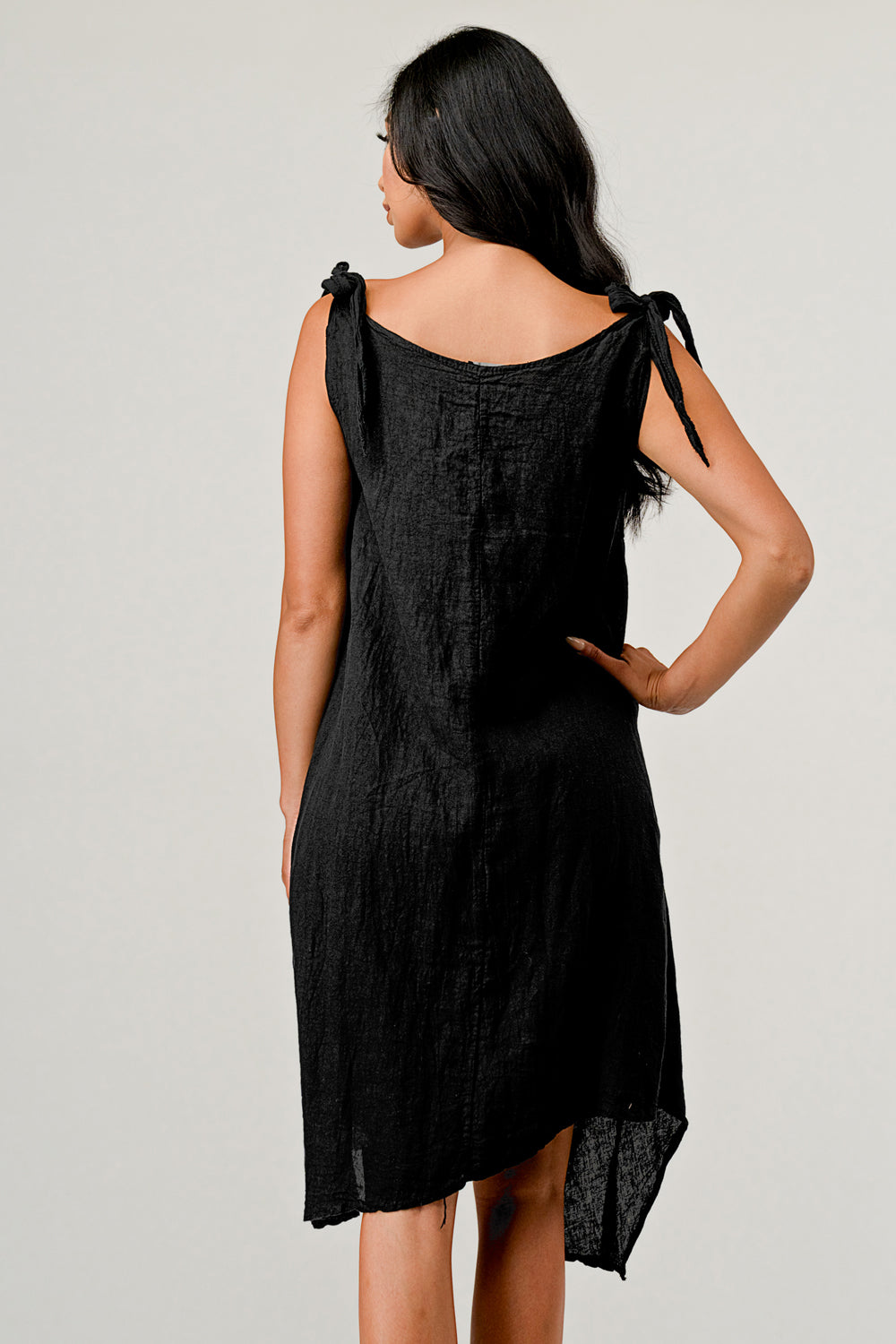 Raw Moda Tie Straps Dress W pocket Dress Raw Moda   