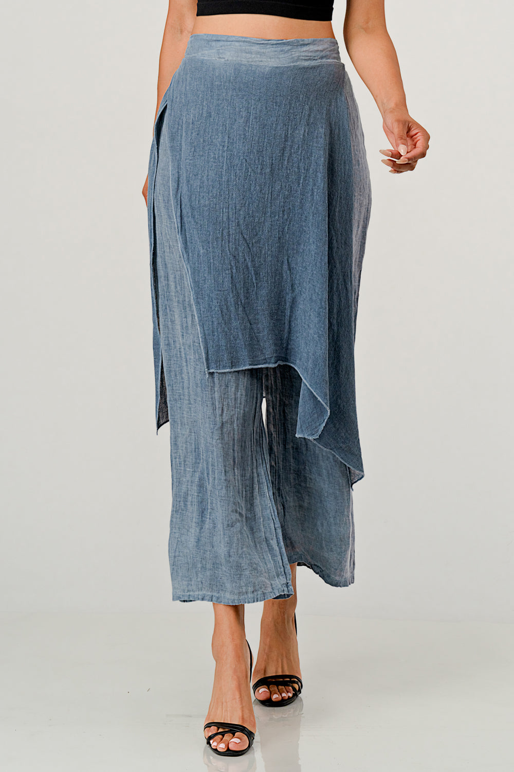Raw Moda Linen Layered Minna Pants Bottom Raw Moda   