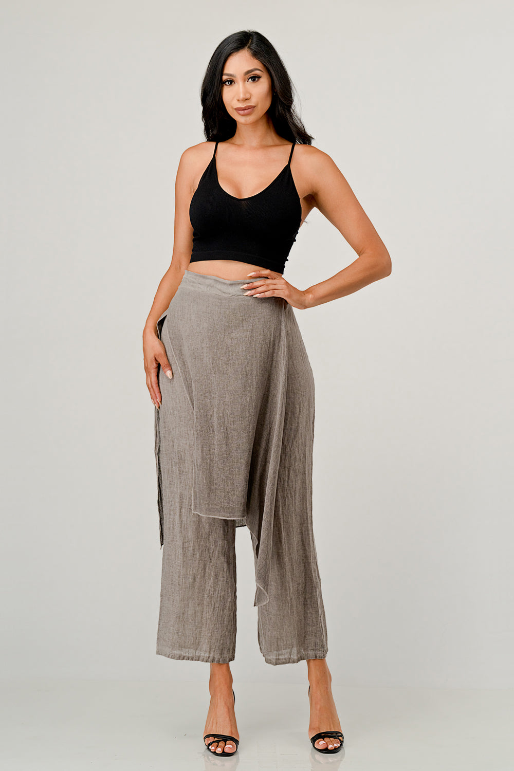 Raw Moda Linen Layered Minna Pants Bottom Raw Moda   
