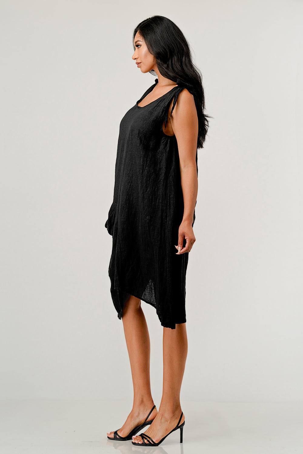 Raw Moda Tie Straps Dress W pocket Dress Raw Moda   