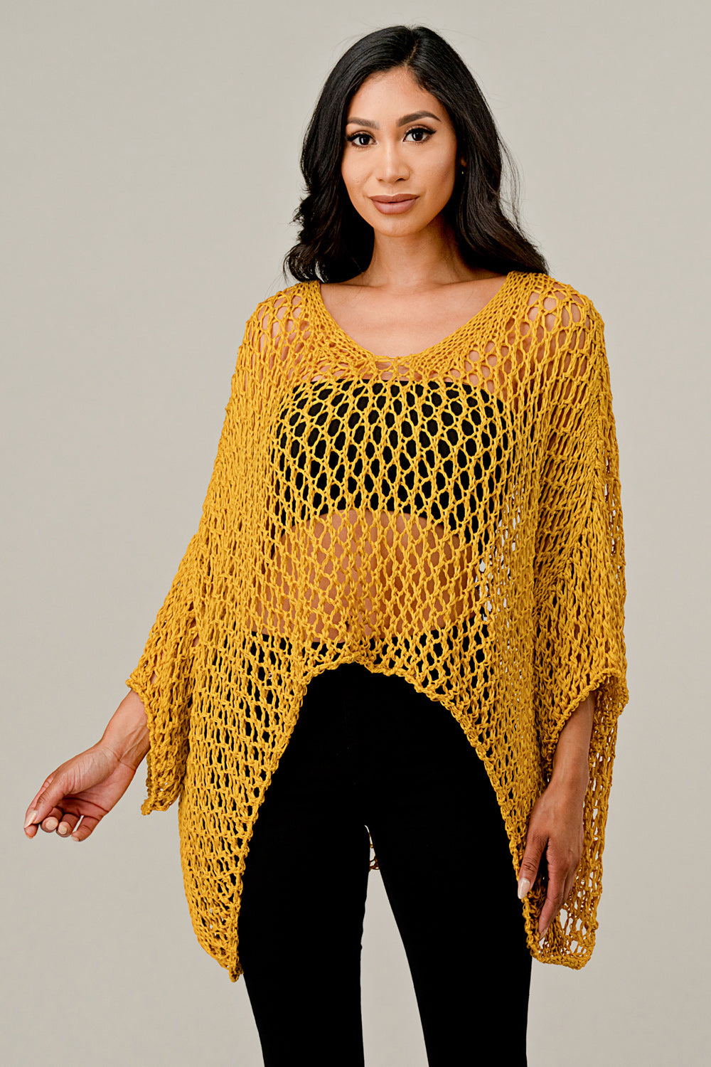 Raw Moda Crochet Sweater Top Raw Moda   