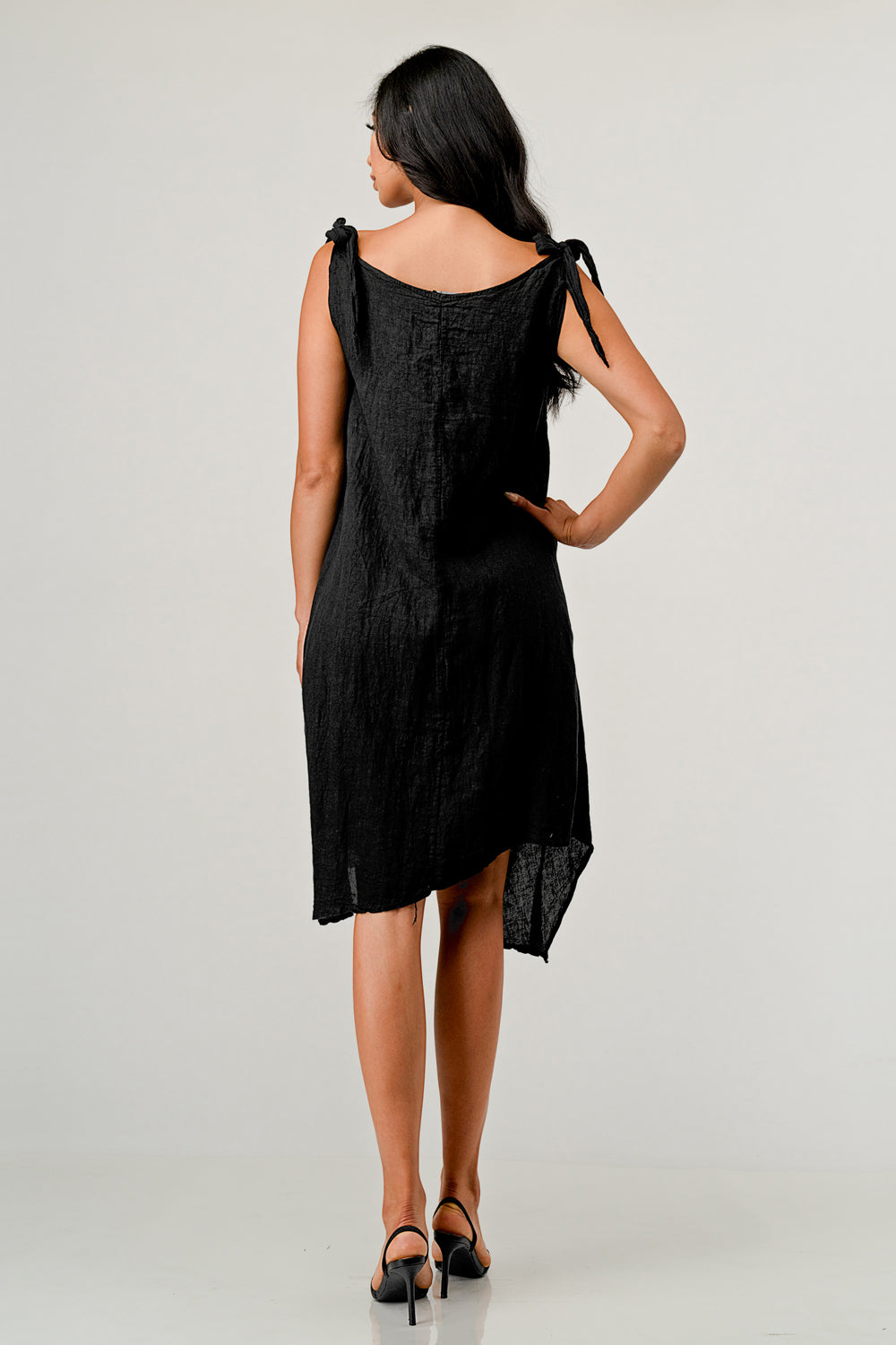 Raw Moda Tie Straps Dress W pocket Dress Raw Moda   