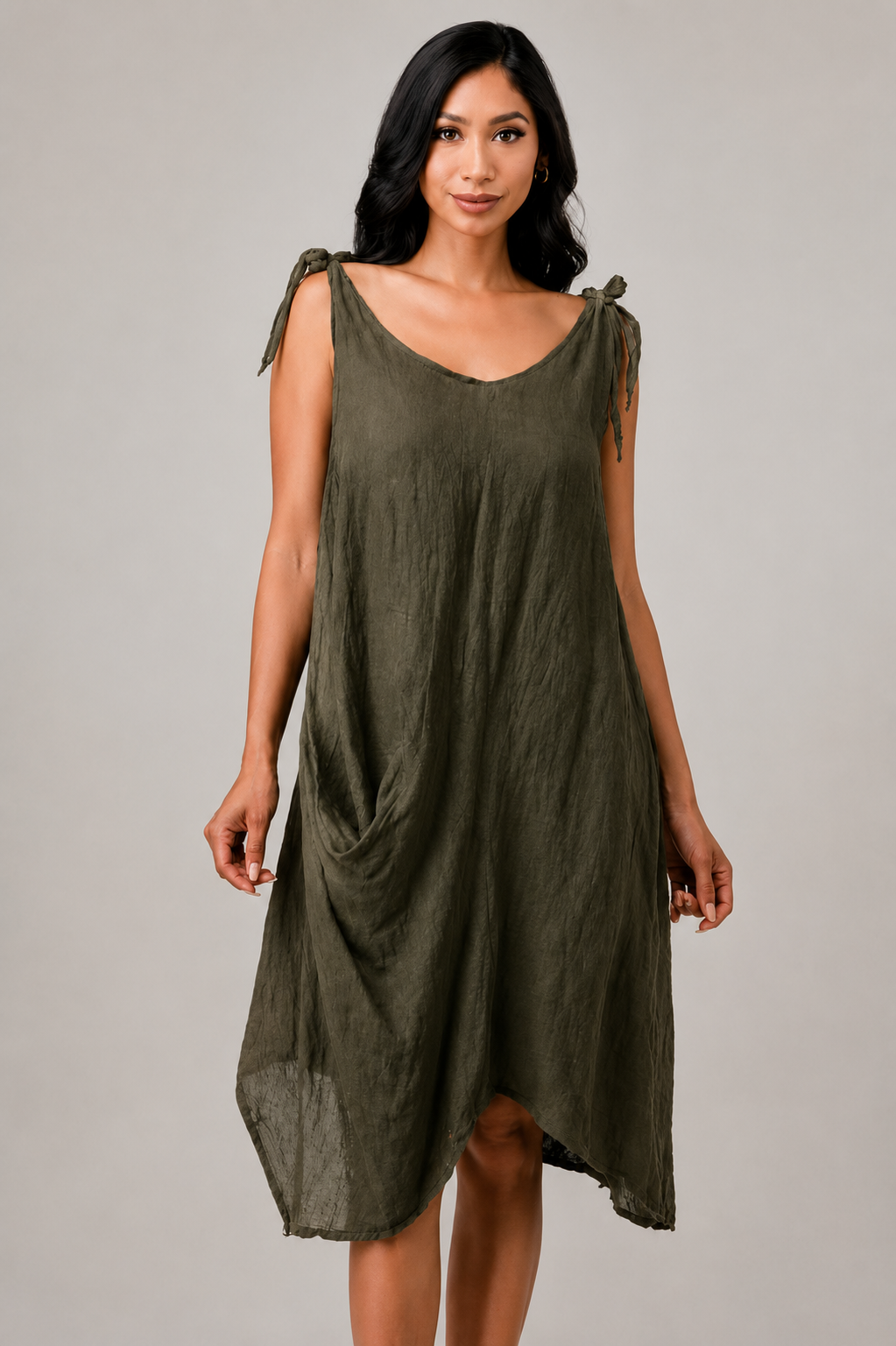 Raw Moda Tie Straps Dress W pocket