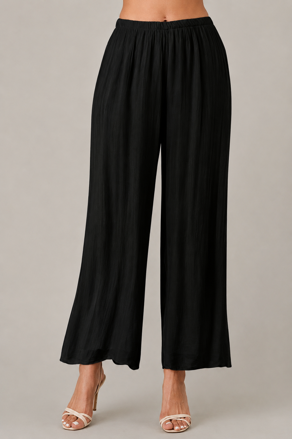 Raw Moda Italian Long Loose Silk Pants