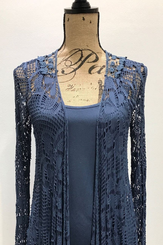 Italian Raw Moda Twin Set Farfala With Butterfly on The Back Top Raw Moda one size navy 