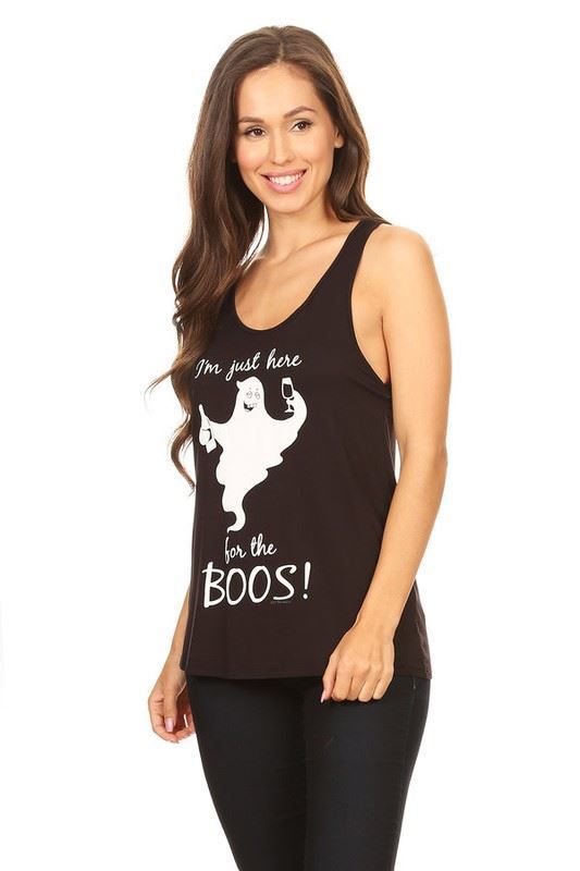 I Am Just Here for The Boos Raw Moda Graphic Tees Raw Moda   