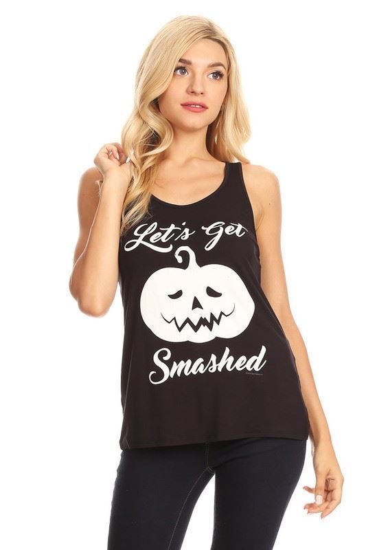 Lets Get Smashed Raw Moda Tank Top Graphic Tees Raw Moda   