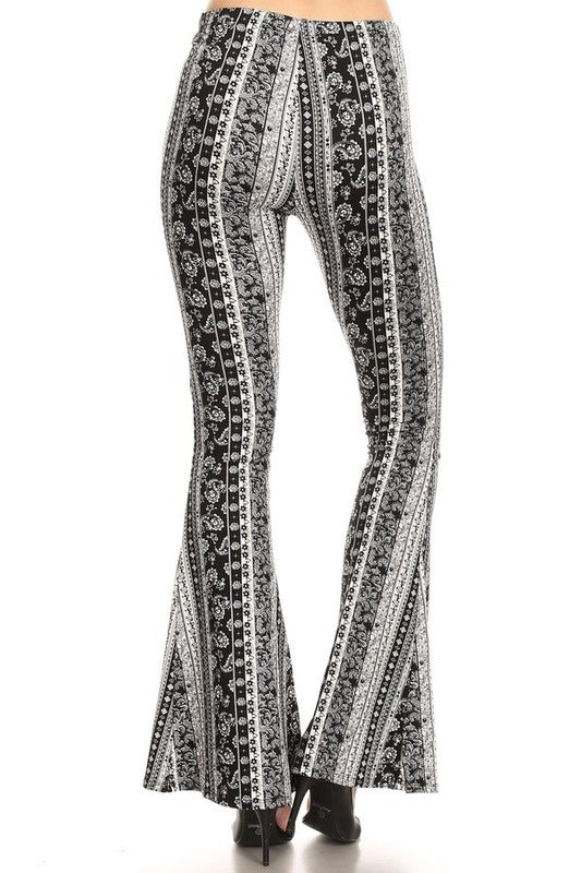 Raw Moda Paisley Bellbottom Pants Bottom Raw Moda   