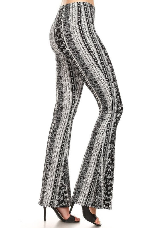 Raw Moda Paisley Bellbottom Pants Bottom Raw Moda   