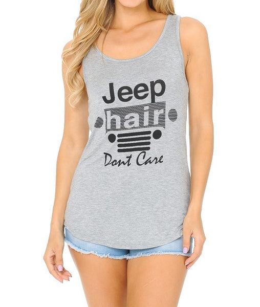 Raw Moda Jeep Hair Don't Care Tank Top