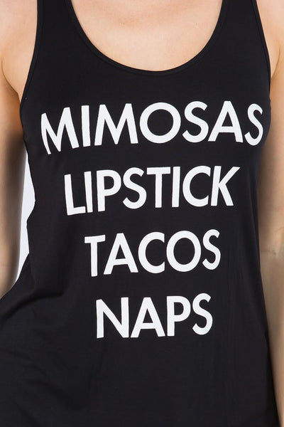 Mimosas Lipstick Tacos  Naps  Raw Moda