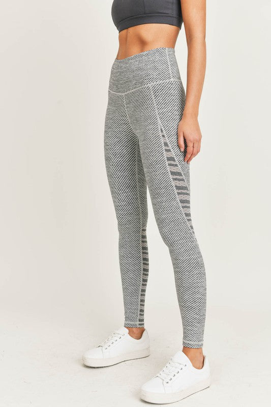 Highwaist Infinity Mesh Combo Leggings Leggings Raw Moda Small Grey 