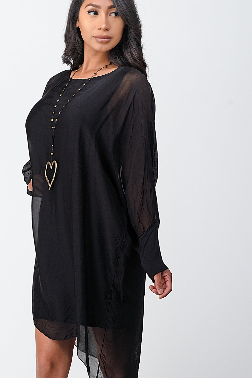 Raw Moda Long Silk Italian Dress Dress Raw Moda   