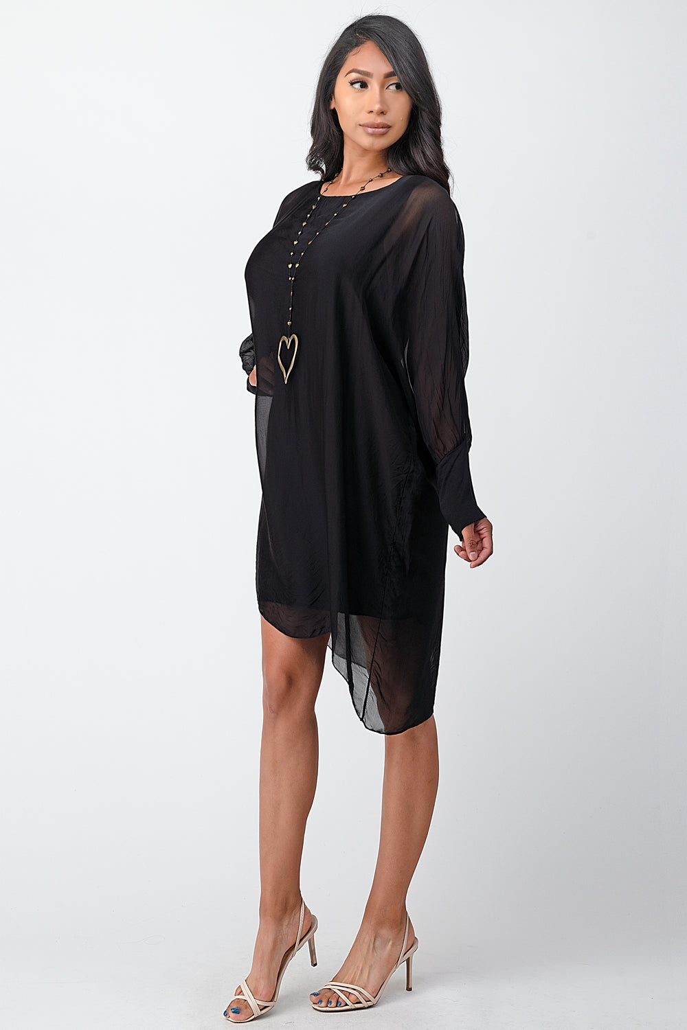 Raw Moda Long Silk Italian Dress Dress Raw Moda   