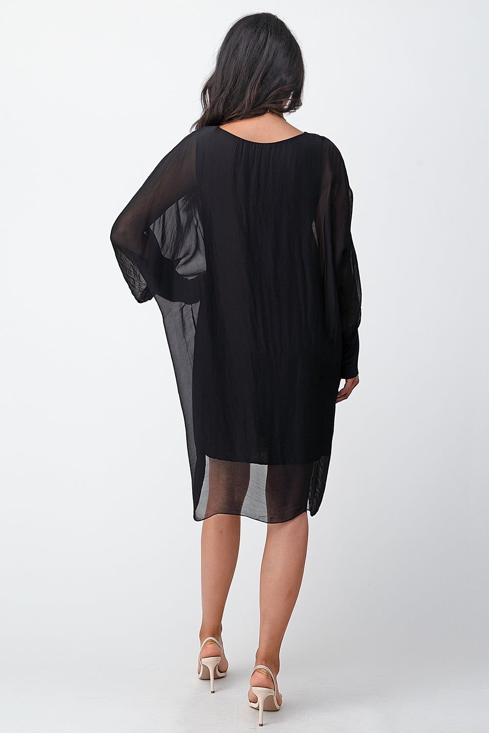 Raw Moda Long Silk Italian Dress Dress Raw Moda   