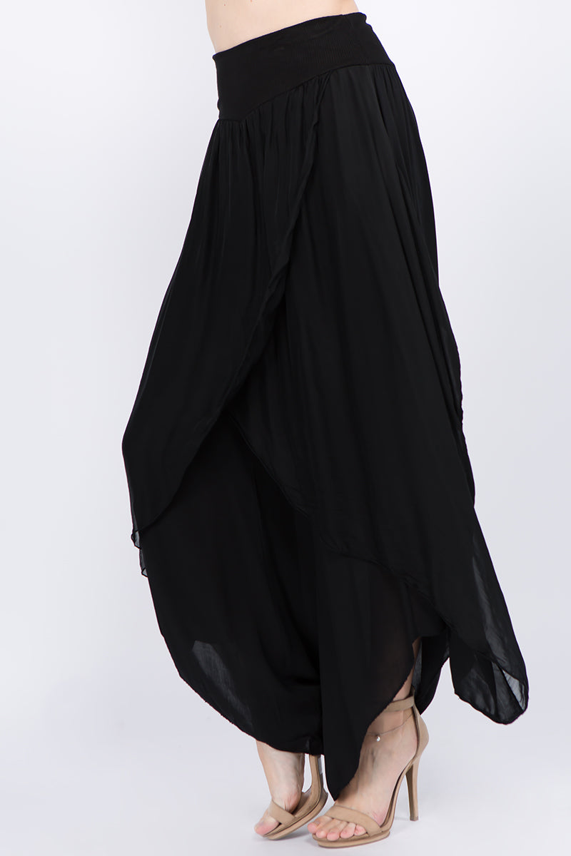 Raw Moda Silk Pants Skirt Bottom Raw Moda   