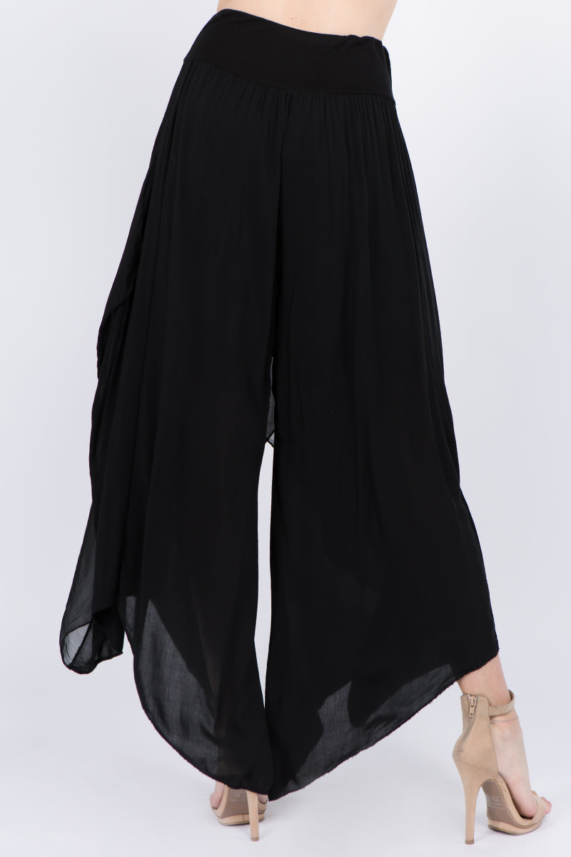 Raw Moda Silk Pants Skirt Bottom Raw Moda   