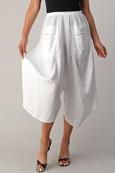 Raw Moda Italian Linen Pants Skirt
