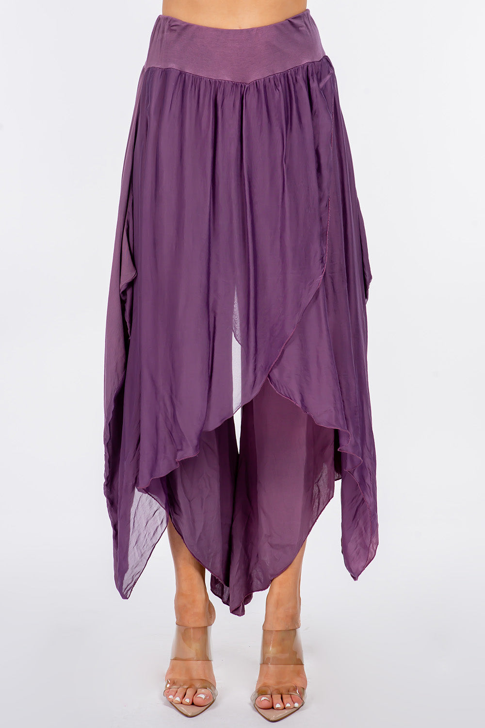 Raw Moda Silk Pants Skirt Bottom Raw Moda   
