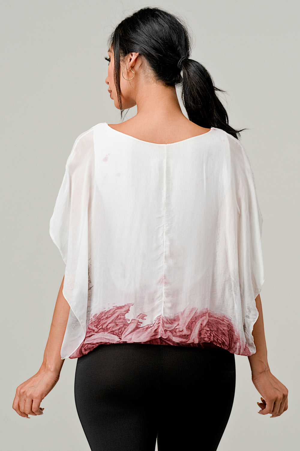 Raw Moda Tie Dye Silk Top  Raw Moda   