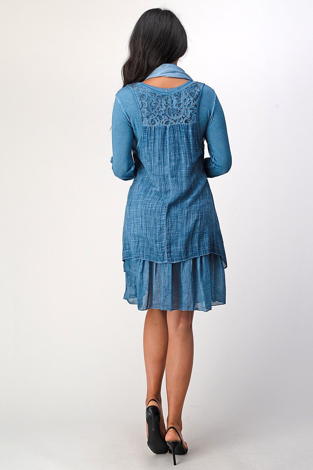 Raw Moda ItalIian 3 Pieces  Lace Floral Dress Dress Raw Moda   
