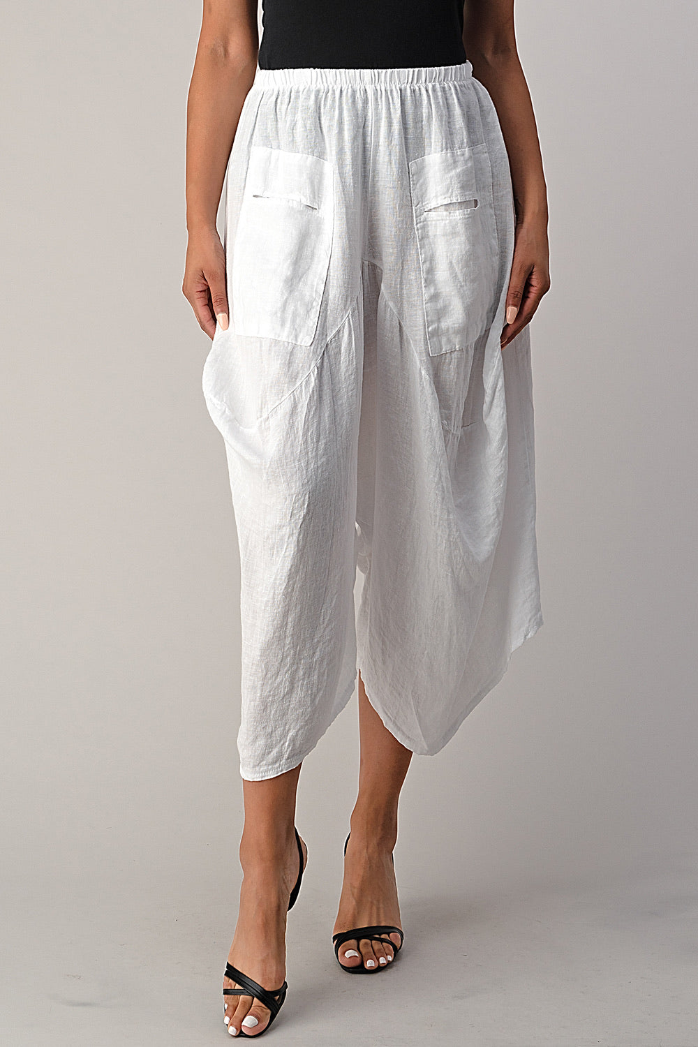 Raw Moda Italian Linen Pants Skirt Bottom Raw Moda   